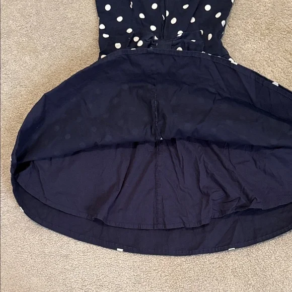 Kate Spade Kids Dress in Navy with White Dots - Picture 8 of 8